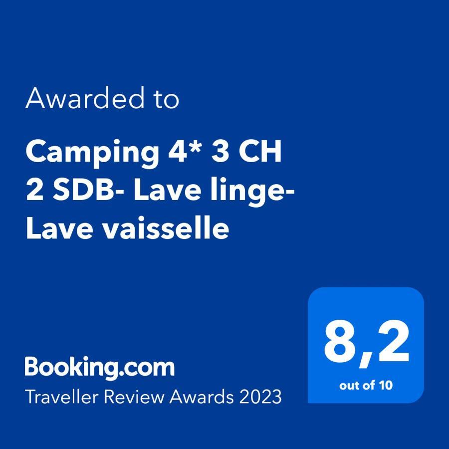 Camping 4* 3 Ch 2 Sdb- Lave Linge- Lave Vaisselle Onzain Exterior photo
